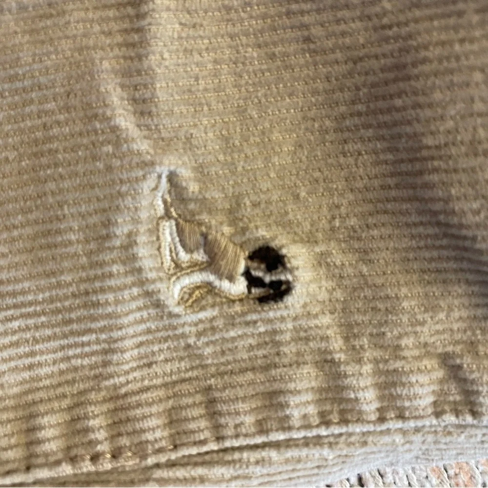 Gymboree Beige Corduroy Pants with Dog Embroidery